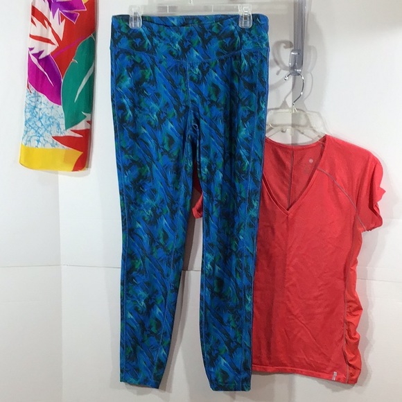 Tangerine activewear leggings + free top M - Picture 9 of 9